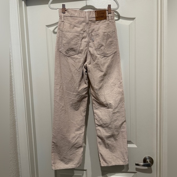 Levi’s Ribcage Straight Ankle High Rise Corduroy Pants in Cream Size 25 - Picture 8 of 12